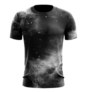 T-shirts de fitness à manches courtes en coton et fibre de bambou pour hommes, différents modèles de vêtements d'extérieur, tricotés - Product Image 4