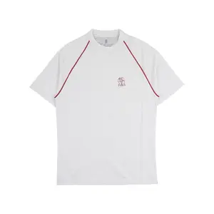 Top italiano algodão qualidade homem t-shirt logotipo linhas decorationsbordeaux cor elegância top luxo homem marcas em todo o mundo