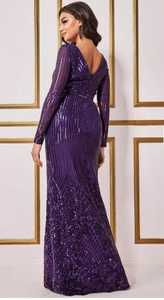 เดรสงานราตรีผ้าโปร่งแขนกุดปักเลื่อมเลื่อมทรงเรขาคณิตลูกปัดเดรสออกงานคอกเทลยาวถึงพื้นแต่งได้ตามต้องการ - Product Image 2