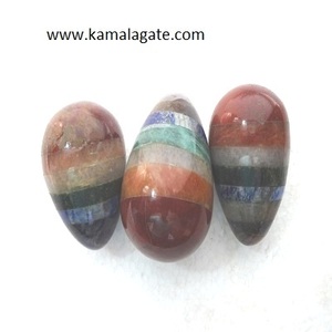 Oeuf de massage naturel Sunstone Yoni sculpté en pierre semi-précieuse avec boule de radiesthésie pour la guérison - Product Image 6