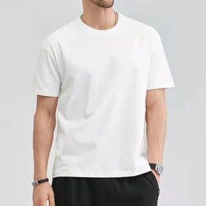 Camiseta de manga corta de verano para hombre, ropa interior informal de Color sólido con cuello redondo, ropa de marca de alta calidad para hombre, novedad de 2025 - Product Image 4