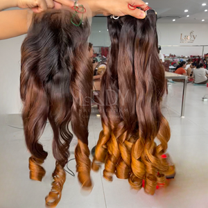 Venta al por mayor completa cutícula alineada Virgen 100% extensiones de cabello humano de trama Remy cabello humano con precio de fábrica - Product Image 2