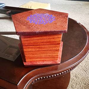 Pentagone Boîte À Bijoux Vente Chaude Cadeaux & Artisanat Boîtes En Bois Signes Muraux Fabriqué En Inde - Product Image 1