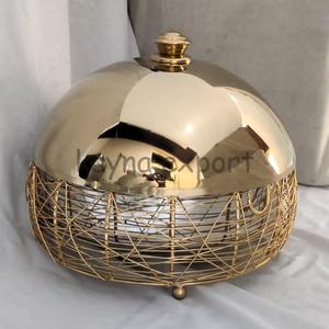 Nest Design Casserole en métal de luxe Hotpot Plat rond fait à la main avec finition mate Casserole ronde finie mate - Product Image 4