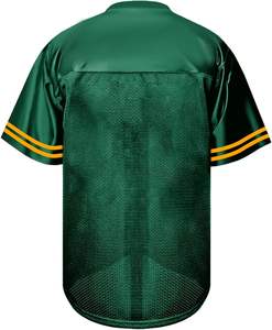 Venta al por mayor de camisetas de fútbol americano personalizadas, cómodas, cálidas, de material de Grado Profesional, transpirables, de talla grande, sublimación de manga a rayas - Product Image 3