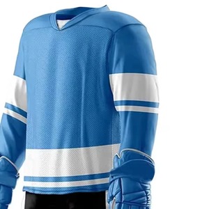 Venta caliente de sublimación personalizada 100% poliéster conjuntos de camisetas de hockey sobre hielo estilo hecho en Pakistán OEM uniforme de hockey - Product Image 5