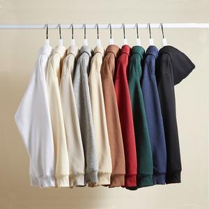 Custom Unisex Heavyweight <b>Hoodie</b> 100% Cotton Blank No String Plain <b>Men</b> Oversized Hoodies Sweatshirt - Product Image 1