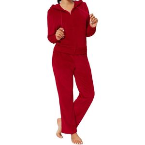 Conjunto Deportivo de Dos Piezas para Mujer, Ajustado, con Capucha y Pantalones Deportivos, con Logotipo Personalizado, de Poliéster/Algodón, para Invierno - Product Image 5