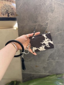 สินค้ามาใหม่กระเป๋าคลัทช์หนังวัวแท้มีที่ใส่บัตรเอทีเอ็มกระเป๋าสตางค์หนังสไตล์ตะวันตกคลัทช์ใส่เหรียญ - Product Image 4