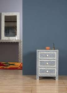 Meuble de rangement élégant en os incrusté, design unique, fait main, décoration d'intérieur, disponible au prix direct usine - Product Image 3