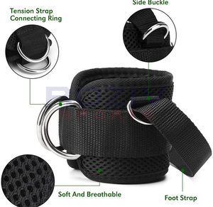 Correas de Tobillo Ajustables de Neopreno Antideslizantes, Ecológicas y Transpirables para Ejercicios de Piernas con Máquinas de Gimnasio - Product Image 6