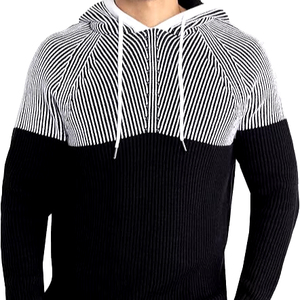 2024 colección Otoño Invierno Moda hombre transpirable Anti-Shrink tejido con capucha pulóveres manga larga Color sólido cálido Casual - Product Image 3