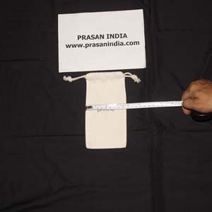 Sac cadeau en toile personnalisé avec cordon de serrage Emballage de bijoux bague boucle d'oreille en coton personnalisé avec cordon de serrage anti-poussière - Product Image 3