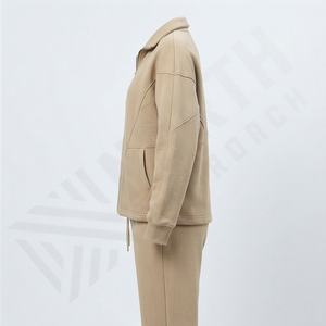 Conjunto Deportivo Extra Grande para Mujer, Diseño Liso Personalizado, Cierre de Cremallera, Color Personalizado, Alta Calidad - Product Image 3