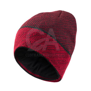 Bonnets tricotés teints en couleur unie pour l'hiver chaud de haute qualité Chapeaux Bonnets à la mode avec logo personnalisé Vente en gros - Product Image 2