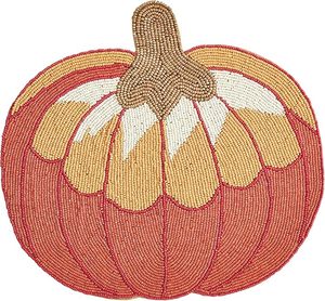 Mantel Individual con diseño de calabaza, cuentas de vidrio, alfombrillas impresionantes, almohadillas para mesa de comedor, fiestas de boda, eventos especiales de Año Nuevo, otras ocasiones - Product Image 5