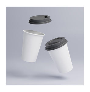 Vasos de papel desechables reciclables de pared simple de 16oz con logotipo personalizado al por mayor para servir bebidas frías precio a granel - Product Image 1