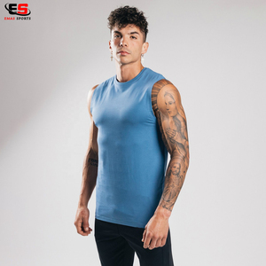 Débardeur sans manches à logo personnalisé pour hommes Haut de gymnastique et de course de haute qualité | T-shirts sans manches 2025 Trending Muscle & Bodybuilding - Product Image 4