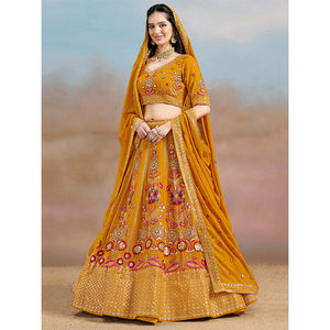 Bas prix dernier créateur de mode vêtements de mariage traditionnel Premium Georgette vêtements indiens Lehenga Choli à vendre - Product Image 1