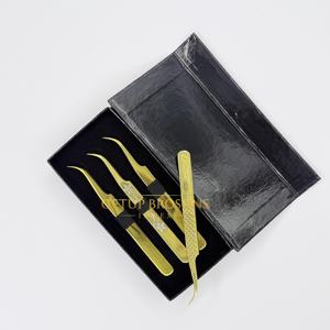 Pinzas de Acero Inoxidable GETUP BROSONS IMPEX con Punta de Fibra de Plasma Dorada Lisa, Recubrimiento en Polvo, Diseño de Corazón Recortado, Duraderas - Product Image 3