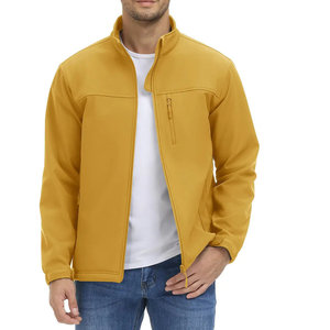 Veste légère pour homme homme veste 2026 gros personnalisé broderie Logo étanche fermeture éclair Softshell veste Polyester manteaux - Product Image 2