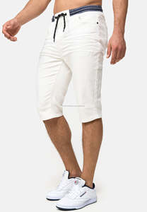 Shorts en jean de haute qualité pantalons en denim stretch d'été pour hommes pantalons courts pour garçons jeunes jeans coupe skinny short respirant - Product Image 3