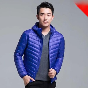 Manteau d'hiver fin en coton rembourré pour hommes Nouveau col montant à capuche court, style veste spéciale mince - Product Image 6