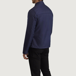 Supplier Fashion Style Custom logo Zipper Pocket <b>Slim</b> <b>Fit</b> <b>Jacket</b> Fleece Cotton Polyester Blend Soft Full Zipper Die For Men - Product Image 5