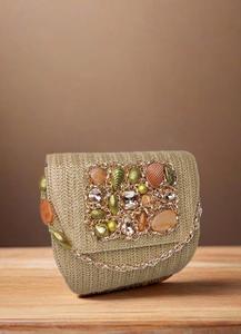 Bolso de Mano Bordado Floral Hecho a Mano con Nombre Personalizado, Bolso de Lujo para Fiesta de Noche o Boda para Mujer - Product Image 5