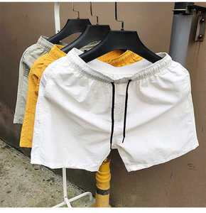 Pantalones Cortos Deportivos de Lona para Hombre, Cintura Elástica, Transpirables, Cintura Media, para Gimnasio, Natación, Playa, Verano, con Logotipo Personalizado - Product Image 3