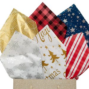 Christmas Printed <b>Tissue</b> <b>Paper</b> Holiday Supplies for Festive Decorations - Product Image 2
