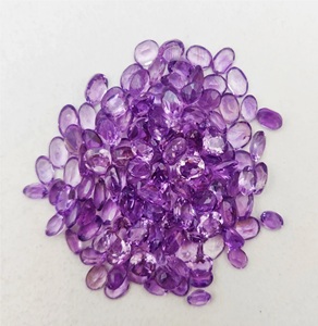 Améthyste brésilienne naturelle, taille ovale facettée, couleur violette, pierre en vrac calibrée, Coscatl Exports, évaluation tierce partie en ligne - Product Image 3