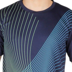 Camiseta de sublimación para hombre con logotipo personalizado impreso, camiseta de sublimación de Color sólido personalizada al por mayor para adultos - Product Image 5