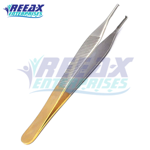 Fórceps de tejido Adson Kocher, el mejor proveedor de alta calidad, fórceps de vendaje de tejido de medio oro de REEAX ENTERPRISES - Product Image 2