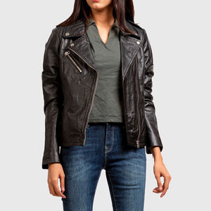 Chaqueta de Cuero para Mujer, Mangas Largas, Material de Cuero, 2025, Profesional, Alta Calidad, Logotipo Personalizado, Impresión, Transpirable - Product Image 6