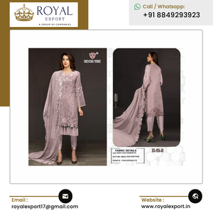 Vêtements de mariage de haute qualité Designer Faux Georgette avec broderie Travail Pakistanais Salwar Costume Collection de l'exportateur indien - Product Image 2