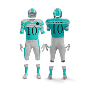 Uniformes de entrenamiento cortos transpirables de camiseta de fútbol americano personalizados al por mayor para niños jóvenes universitarios de gran tamaño - Product Image 5