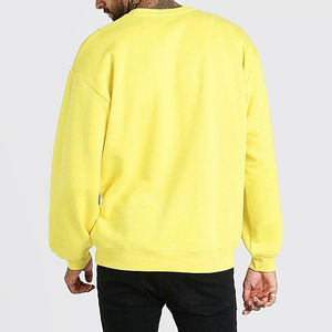 <b>Mens</b> Oversize <b>Sweatshirt</b> Blank O-Neck Fleece Lined Winter OEM High Quality Plus Size Streetwear - Product Image 6