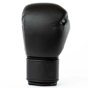 Gants de boxe en cuir de vache véritable de qualité supérieure, fabriqués en usine au Pakistan, avec sangle noire, pour l'entraînement en club CP-BG-10 - Product Image 4