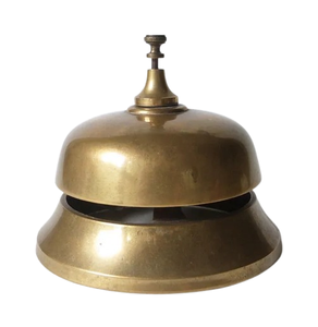 Campana de Escritorio Moderna de Latón Pulido Dorado - Proveedor de Tamaños Personalizados para Decoración del Hogar y Oficina, Mostradores de Hotel - Product Image 6