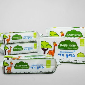 Toallitas húmedas de tela no tejida ecológicas compactas de 80 unidades Baby Wow, toallitas de limpieza perfumadas desechables para uso doméstico - Product Image 2