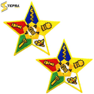 Parches de bordado deportivo Tepra hechos a medida de alta calidad, nueva llegada, logotipos de fieltro con forma de flor, tela de PVC, tarifa al por mayor para sombreros - Product Image 2