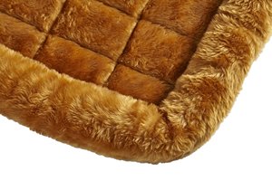 Lit pour chien à la cannelle de 18 pouces ou lit pour chat avec traversin confortable | Idéal pour les races de chiens XS et s'adapte à une cage de chien de 22 pouces entretien facile - Product Image 3