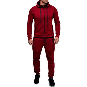 Chándal deportivo personalizado de alta calidad a la moda para hombre, chándal para correr de Color sólido para hombre a la venta - Product Image 1