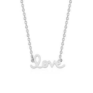 Collar con colgante fino con cadena Love Theme Accesorio - Product Image 3