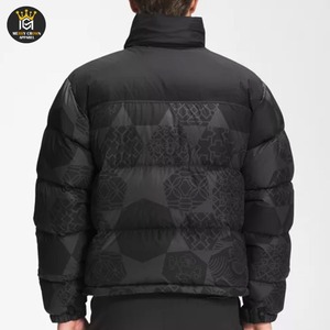 Custom Canvas High Street Puffer <b>Jacket</b> for Men Lightweight <b>Winter</b> <b>Waterproof</b> Windproof Front Logo - Product Image 2