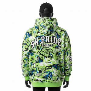 Best Design Embroidered Sublimation Fleece <b>Hoodies</b> Digital Printing Breathable Eco-Friendly Quick Dry Low MOQ Best Quality - Product Image 3