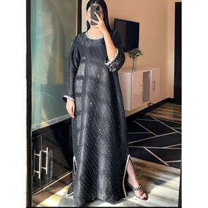 Luxury Loose Silhouette Kaftaan Wear with Natural Waistline - Product Image 5