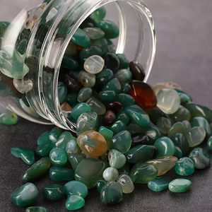 Bouteille d'eau à Quartz en verre, vente en gros, puces de pierres précieuses de guérison, cristal de pierre précieuse, bouteille d'eau à élixir infusé - Product Image 3