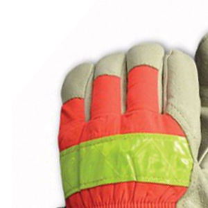 Vente à chaud Gants de travail de gréeur de sécurité en cuir de grain de cuir de vachette industriel robuste Gants de travail canadiens respirants anti-impact - Product Image 4